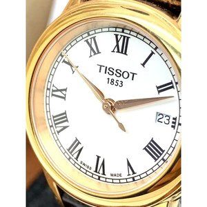 Tissot Women's Watch Swiss Quartz White Dial Brown Leather T0852103601300